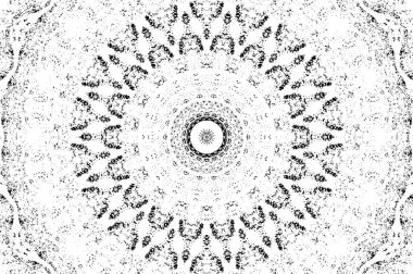 siyah ve beyaz arkaplan eski grunge vintage mandala arkaplanı  