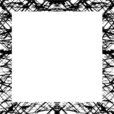 Çerçeve vektörü siyah ve beyaz grunge arkaplan