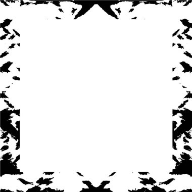 Çerçeve vektörü siyah ve beyaz grunge arkaplan