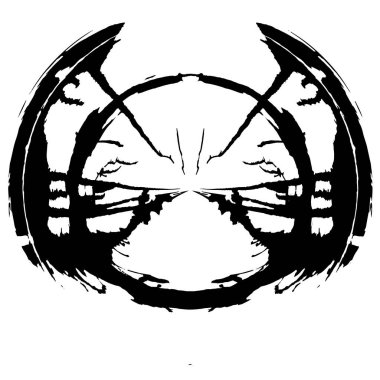 Soyut siyah beyaz grunge desenli arkaplan 