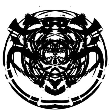 Soyut siyah beyaz grunge desenli arkaplan 