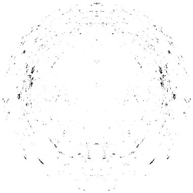 Vektör çizimi. Beyaz arkaplanda soyut yuvarlak şekil.        