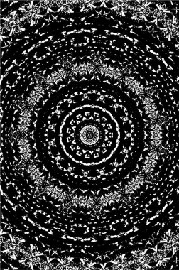 Kaleydoskopik desenli tek renkli süslemeli arkaplan