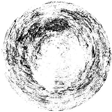 Vektör çizimi. Beyaz arkaplanda soyut yuvarlak şekil.        