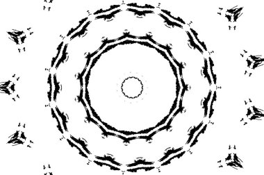 Kaleydoskopik desenli tek renkli süslemeli arkaplan