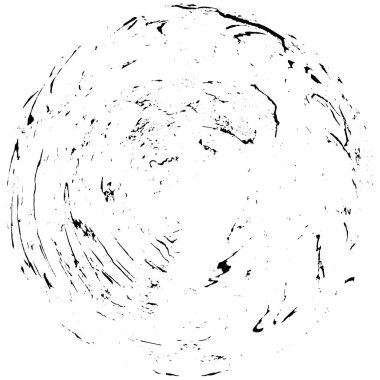 Vektör çizimi. Beyaz arkaplanda soyut yuvarlak şekil.        