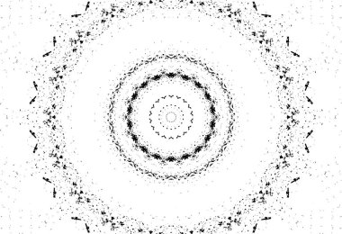 siyah ve beyaz arkaplan eski grunge vintage mandala arkaplanı  