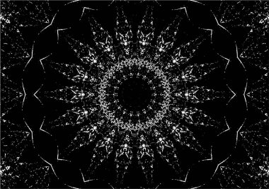 siyah ve beyaz arkaplan eski grunge vintage mandala arkaplanı  
