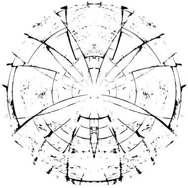 Beyaz arkaplanda soyut yuvarlak şekil. vektör illüstrasyonu        