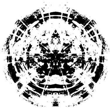 Beyaz arkaplanda soyut yuvarlak şekil. vektör illüstrasyonu        