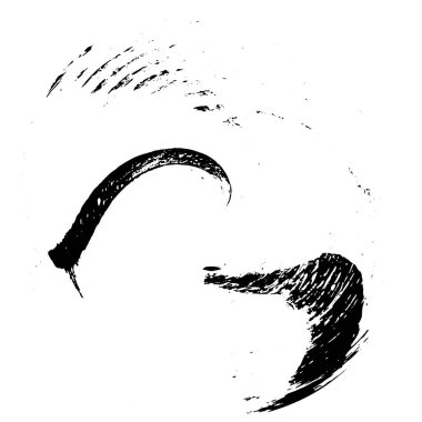 Beyaz arkaplanda soyut yuvarlak şekil. vektör illüstrasyonu        