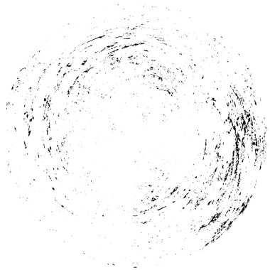 Beyaz arkaplanda soyut siyah yuvarlak şekil. vektör illüstrasyonu    