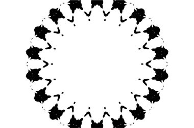 Soyut çember deseni, vektör çizimi. güzel süs arkaplanı