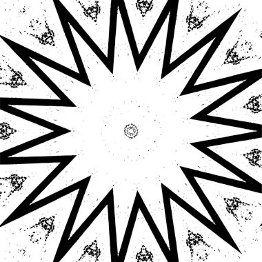 Kaleydoskopik desenli siyah ve beyaz süs arkaplanı