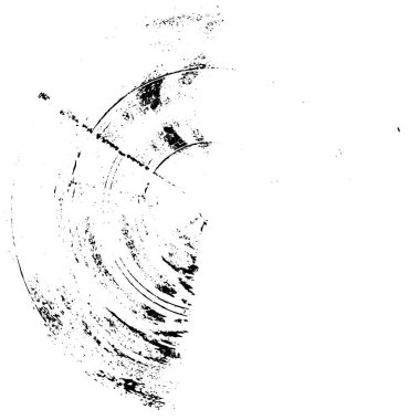 Beyaz arkaplanda soyut siyah yuvarlak şeklin vektör çizimi  