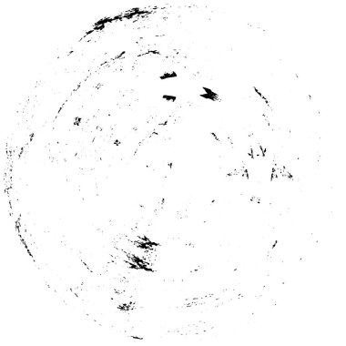 Beyaz arkaplanda soyut siyah yuvarlak şeklin vektör çizimi  