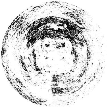 Beyaz arkaplanda soyut siyah yuvarlak şeklin vektör çizimi  