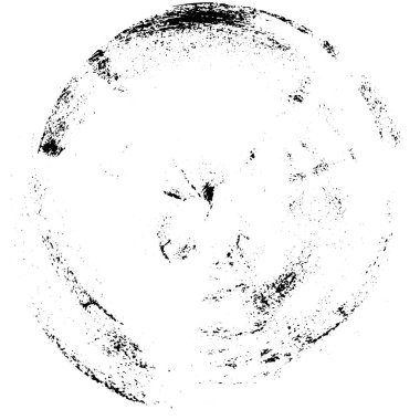 Beyaz arkaplanda soyut siyah yuvarlak şeklin vektör çizimi  