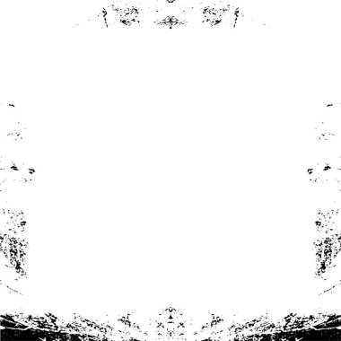 Beyaz arkaplanda soyut siyah kare çerçeve.