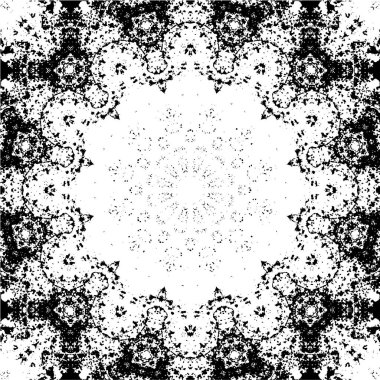 siyah ve beyaz mozaik vektör çizimi