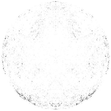 Beyaz arkaplanda soyut siyah yuvarlak şekil 