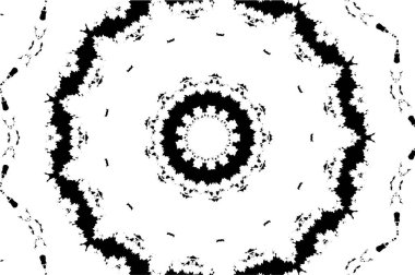 siyah ve beyaz mozaik vektör çizimi