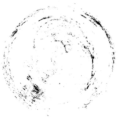 Beyaz arkaplanda soyut siyah yuvarlak şekil 