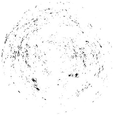 Beyaz arkaplanda soyut siyah yuvarlak şekil 