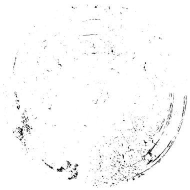 Beyaz arkaplanda soyut siyah yuvarlak şekil 