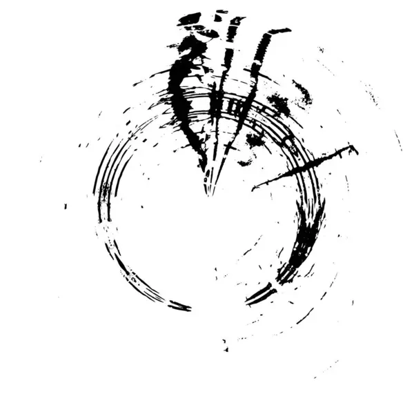 Abstrakter Monochromer Grunge Hintergrund Vektorillustration — Stockvektor