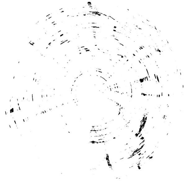 Noir Blanc Fond Rond Texture Grunge — Image vectorielle