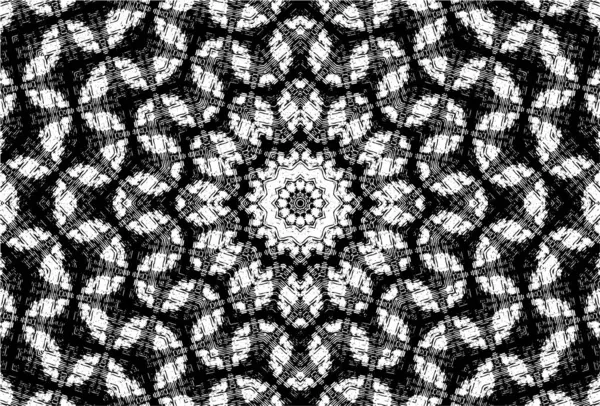 Illustration Vectorielle Mosaïque Noir Blanc — Image vectorielle