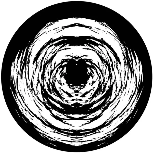 白色背景上的黑色圆形 矢量说明 — 图库矢量图片