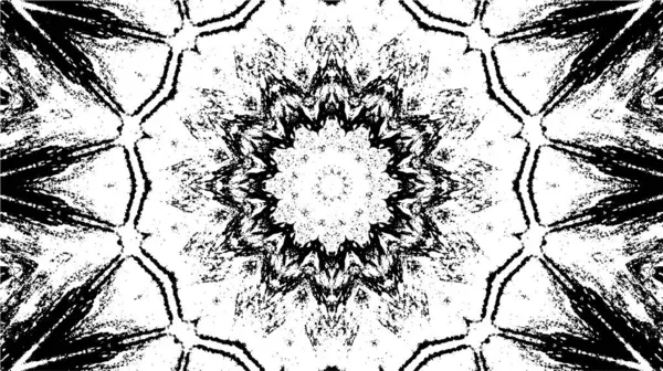 Fondo Ornamental Monocromático Patrón Mandala — Archivo Imágenes Vectoriales