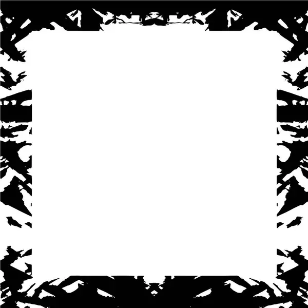 Frame Vector Black White Grunge Background — Stock Vector