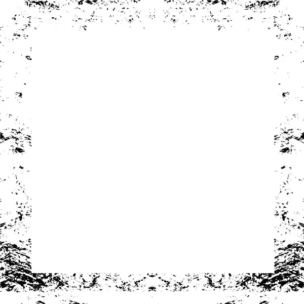 Αφηρημένο Μαύρο Τετράγωνο Πλαίσιο Λευκό Φόντο — Διανυσματικό Αρχείο