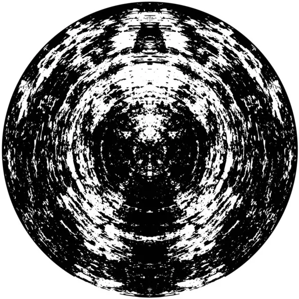 Vector Illustratie Van Abstracte Zwarte Ronde Vorm Witte Achtergrond — Stockvector