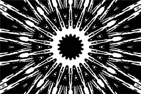 Kaleydoskopik desenli siyah ve beyaz süs arkaplanı