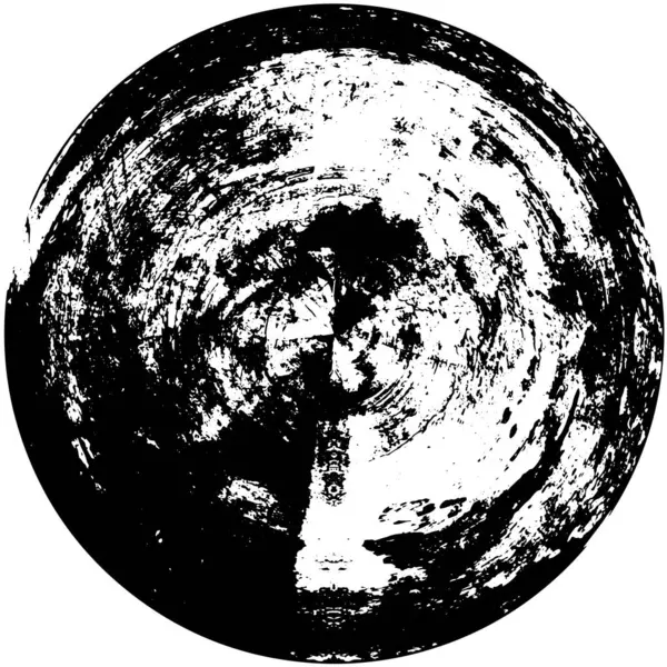 Αφηρημένο Μαύρο Στρογγυλό Σχήμα Λευκό Φόντο — Διανυσματικό Αρχείο