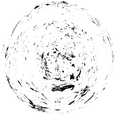 Beyaz arka planda siyah yuvarlak şekil. vektör illüstrasyonu       