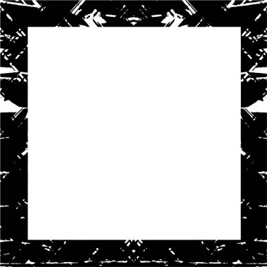 Siyah beyaz arka plan şablonu. Soyut grunge çerçevesi.