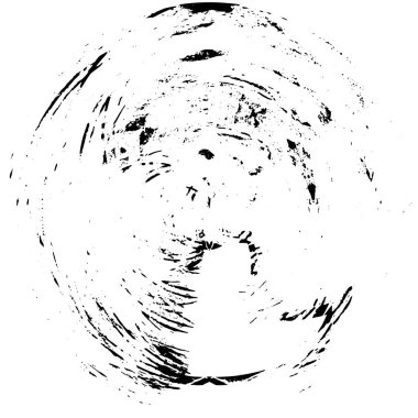 Beyaz arka planda siyah yuvarlak şekil. vektör illüstrasyonu       