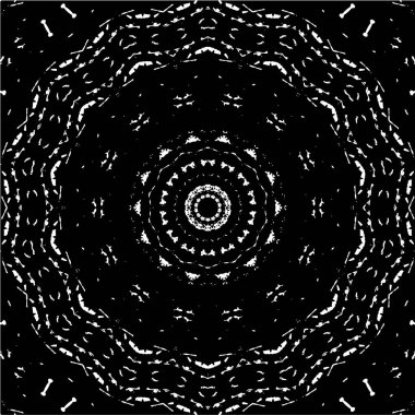 siyah ve beyaz mozaik vektör çizimi