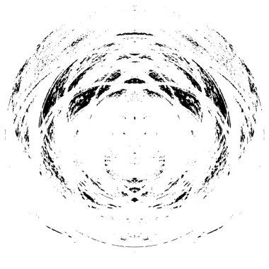 Beyaz arka planda siyah yuvarlak şekil. vektör illüstrasyonu       