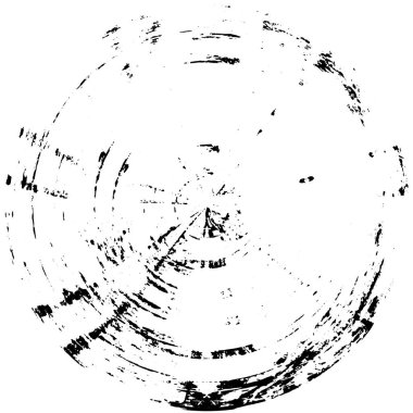 Beyaz arka planda siyah yuvarlak şekil. vektör illüstrasyonu       