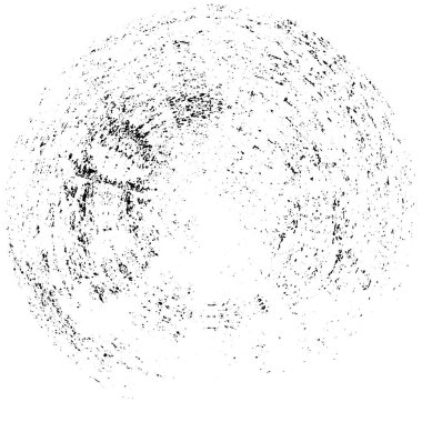 Beyaz arka planda siyah yuvarlak şekil. vektör illüstrasyonu       