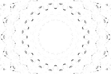 Siyah ve beyaz süslemeli arka plan. Mandala deseni.