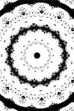 Kaleydoskopik desenli tek renkli süslemeli arkaplan