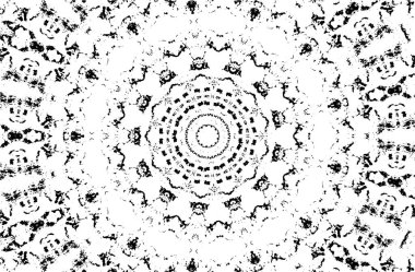 siyah ve beyaz mozaik vektör çizimi