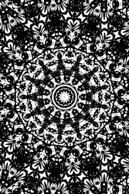 siyah ve beyaz yuvarlak arkaplan grunge dokusu